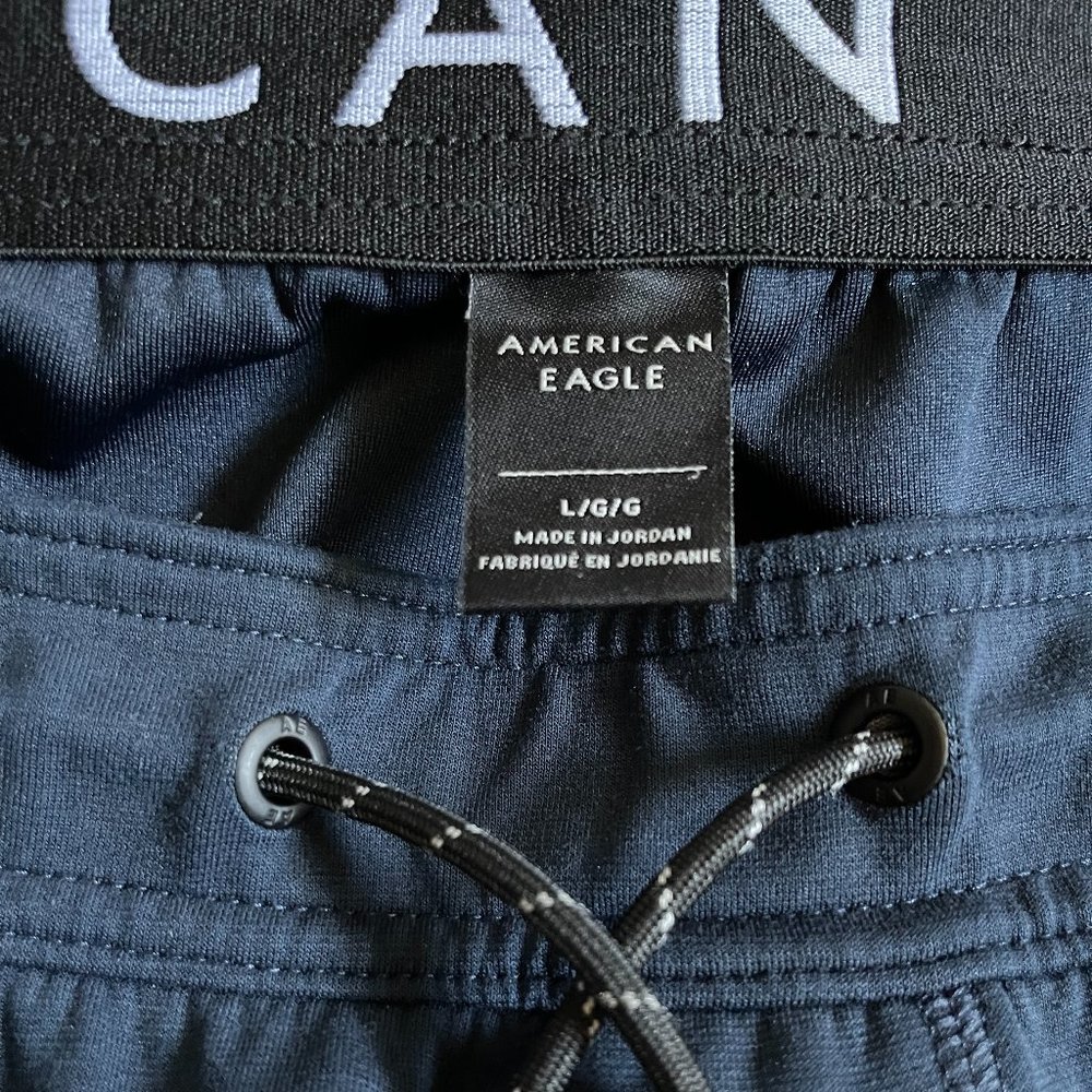 Blue American Eagle Track Pants